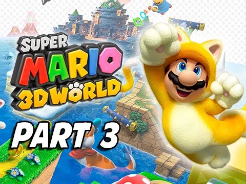 Super Mario 3D World Walkthrough Part 3 - Bowser's Highway Showdown (100% Stars & Stamps Gameplay)