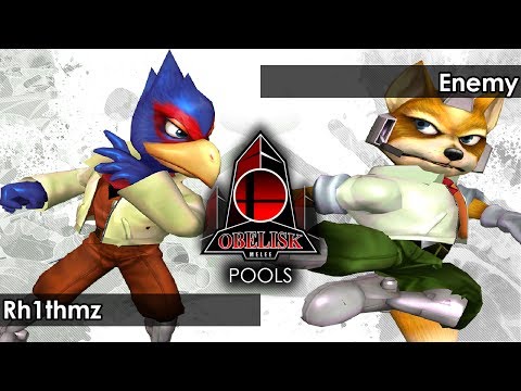 Melee: Rh1thmz (Falco) V Enemy (Fox) - Obelisk 56 Tournament SSBM