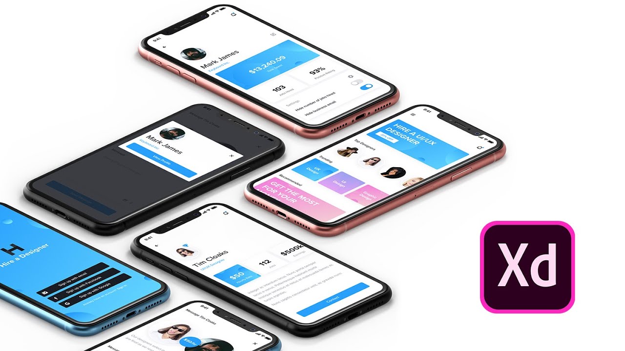 Learn UI/UX Design using Adobe XD 🔥