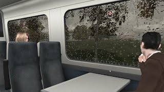 Train Simulator 2015. Class 158 Regional. Storm Gather in Merseyside. Liverpool to Manchester Pic..