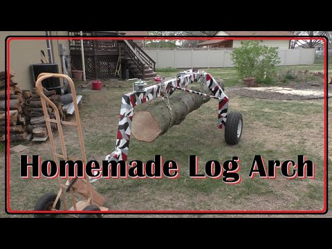 Log Arch Moving First Log Homemade DIY @SpencersMountain