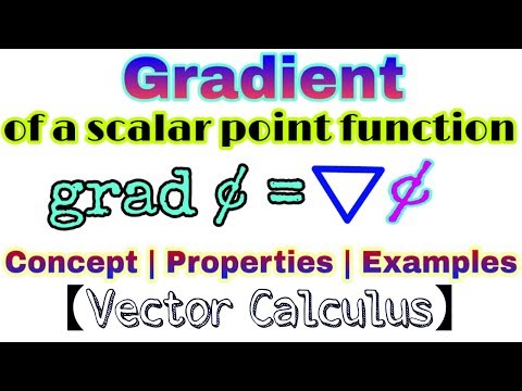 ◆Gradient of a scalar point function | Vector Calculus | May, 2018 Video