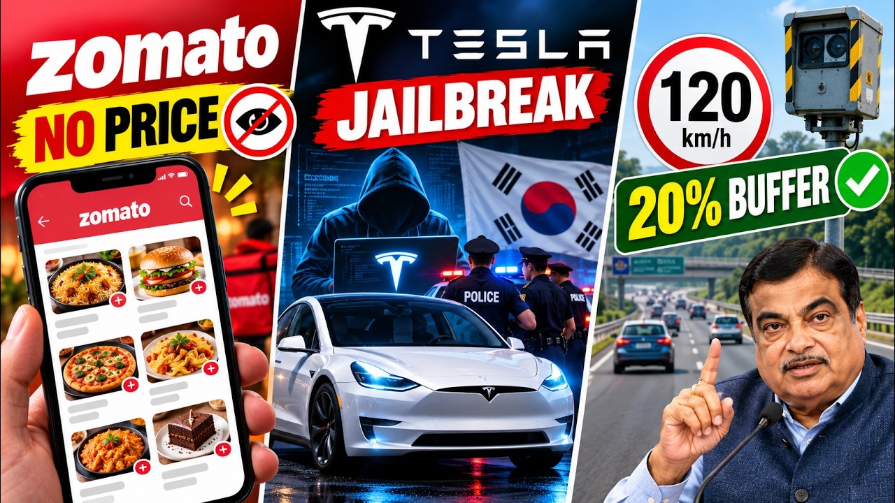 Zomato Guest Mode, Tesla Cars Hacked in Korea & 20% Overspeed Challan