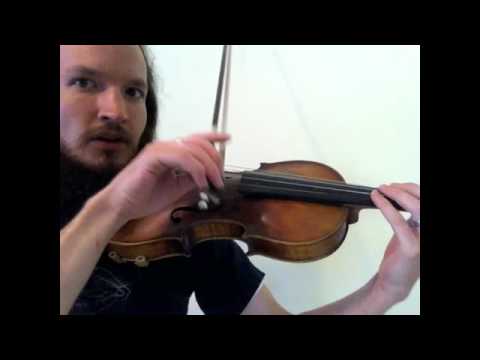 "chopping" or "chunking" on the violin