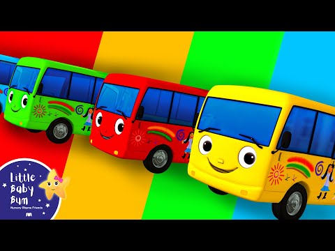 10 Little Buses + Wheels on the bus |3D Vehicle| 🚌Wheels on the BUS Songs! 🚌 Nursery Rhymes