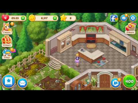 Matchington Mansion 400 level Hard 🌸🌺❤️no 💣🧨 Gameplay Story