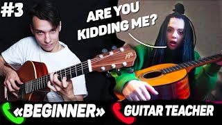Professional GUITARIST Pretends to be a BEGINNER to Guitar Lessons  PRANK #3
