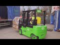 The L1 Li-Ion 4 wheel counterbalance truck from EP Equipment is the worlds first real Li-Ion forklift truck.