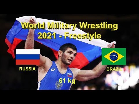 BRAZIL vs RUSSIA (W. Silvia Olivira  vs. M. Nachym) World Military Wrestling 2021- Freestyle -61 kg
