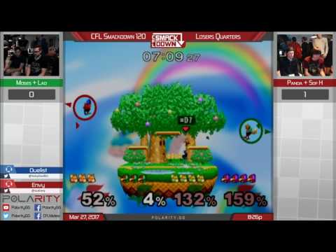 CFL Smackdown 120 Melee - Moses + Lad vs Panda + Sof H - Losers Quarters
