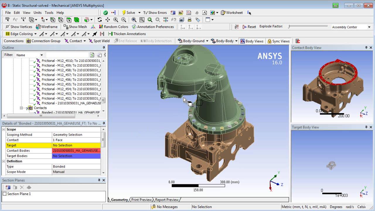 Simulating Bolted Assemblies with ANSYS