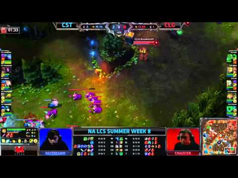 DoubleLift blue steal from bot lane CLG VS COST