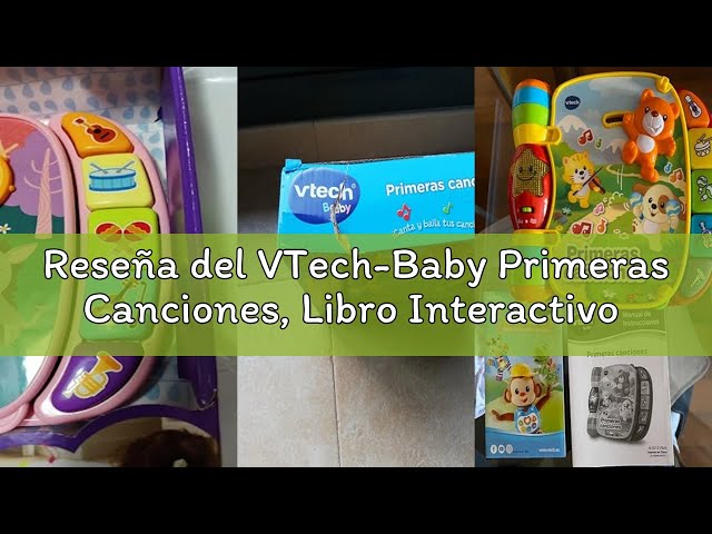Vídeo relacionado con VTech-Baby Primeras Canciones | Libro Interactivo de Aprendizaje | Juguete para bebés +6 Meses | Multicolor | Versión ESP