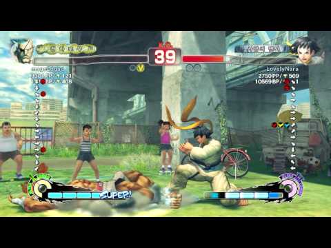 XBOX360 SSF4 AE mago2dgod(sagat) vs LovelyNara(makoto) 5