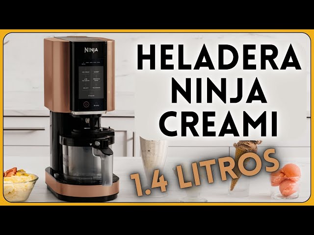 Vídeo relacionado con Ninja CREAMi Heladera multifunción, 1,4 l de capacidad, 3 tarrinas, 7 programas, Helado, Gelato, Sorbete, Smoothie bowl, Batido y más, en negro y plata, NC300EU