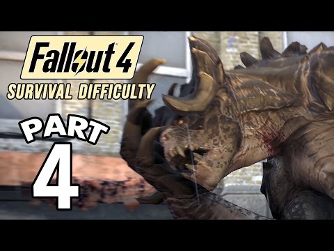 Fallout 4 Survival Difficulty SNIPER Walkthrough Gameplay - Part 4 DEATHCLAW 1080p 60FPS PC/PS4