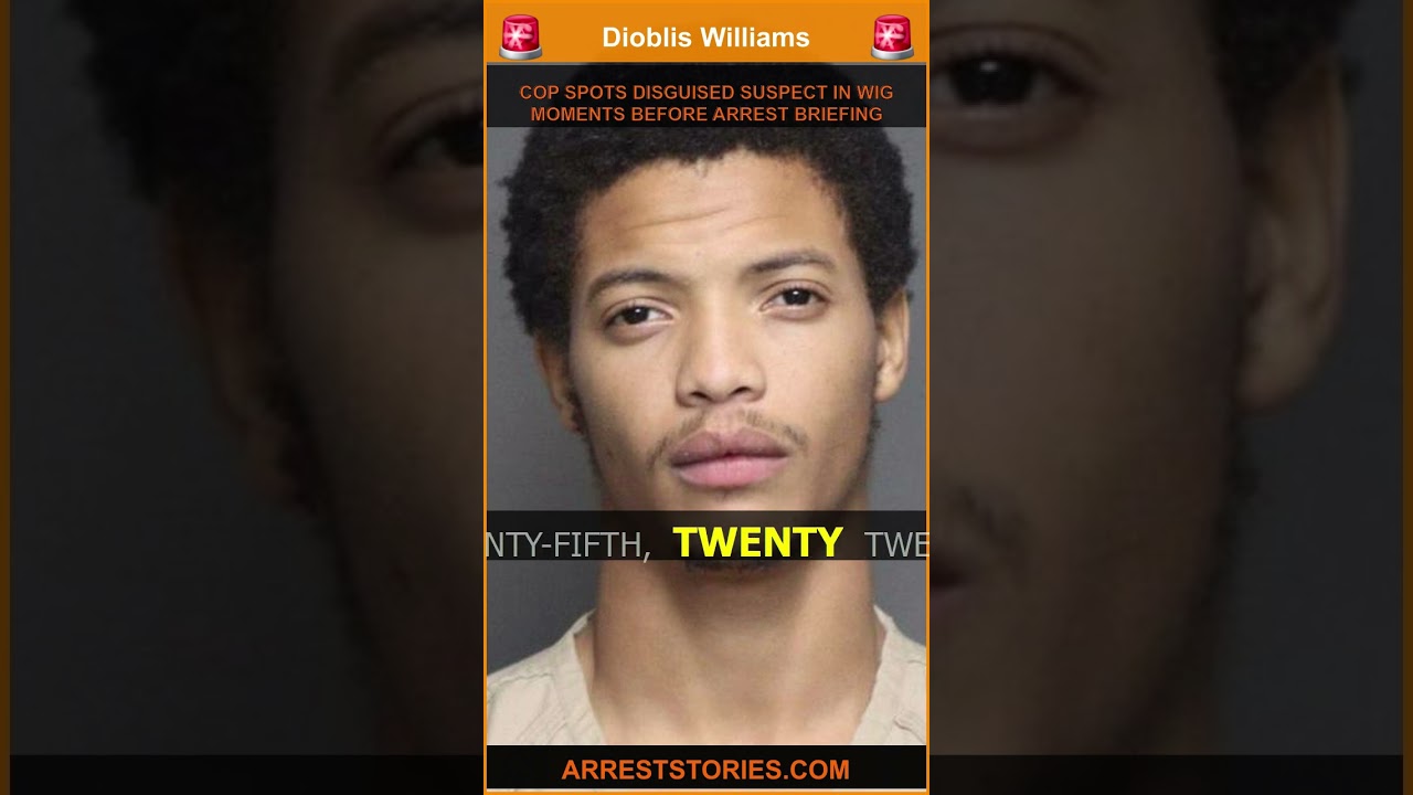 COP SPOTS DISGUISED SUSPECT IN WIG MOMENTS BEFORE ARREST BRIEFING