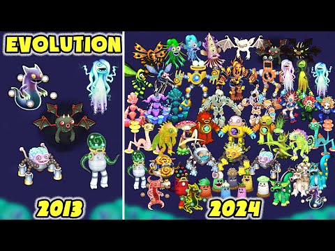 Ethereal Island Evolution - Full Song (All Common, Rare & Epic) | My Singing Monsters
