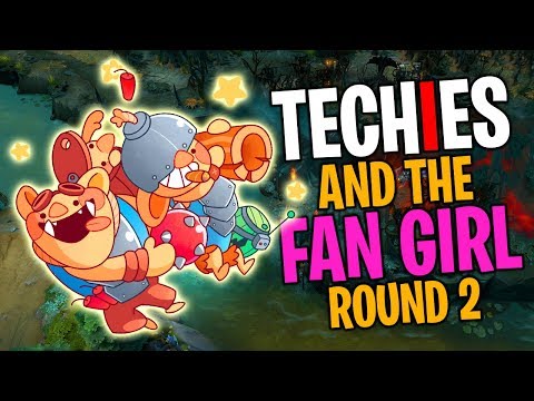 Techies and the Fan Girl Round 2 - DotA 2 Funny Moments
