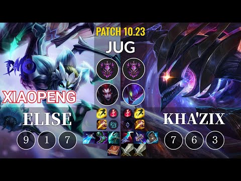 DMO Xiaopeng Elise vs Kha'Zix Jungle - KR Patch 10.23