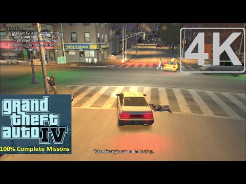 GTA 4 Missons Part  10  Gameplay Walkthrough [ 4K 60FPS PC]  | Clean Getaway