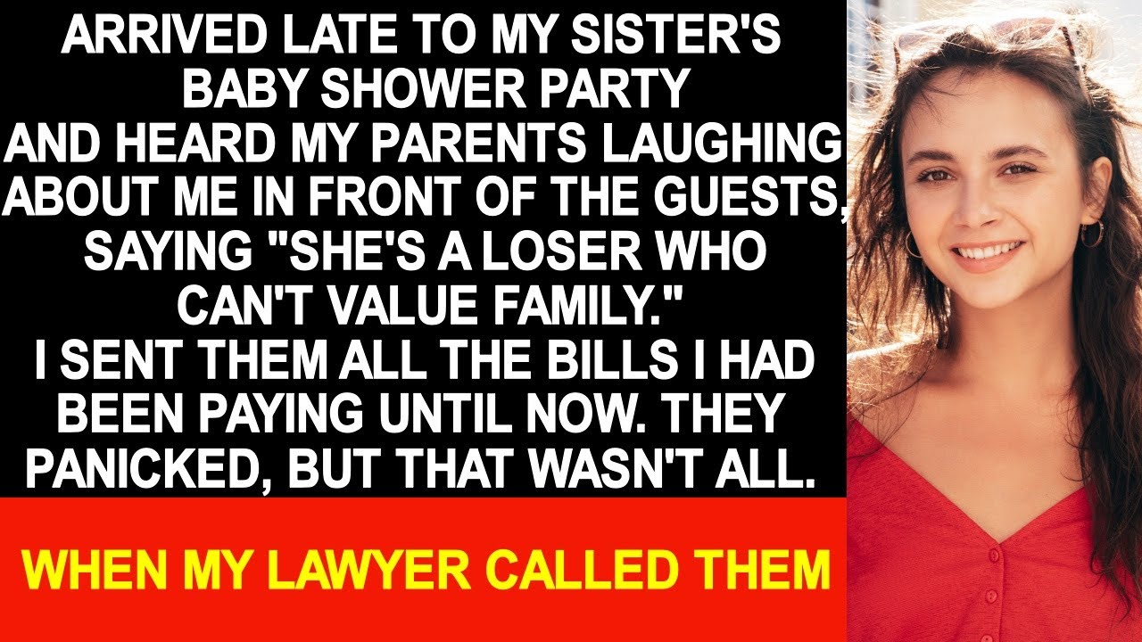 Came to my sister's baby shower party and overheard parents laughing about me in front of the guests