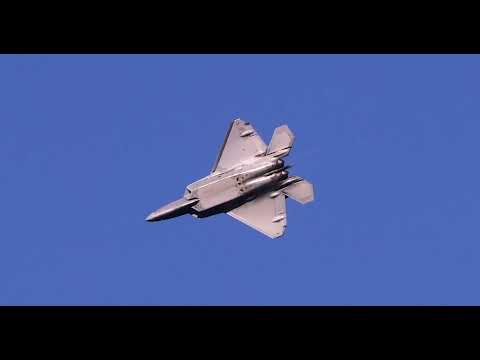 F-22 Raptor Demo practice from 1/4/22 over Langley AFB