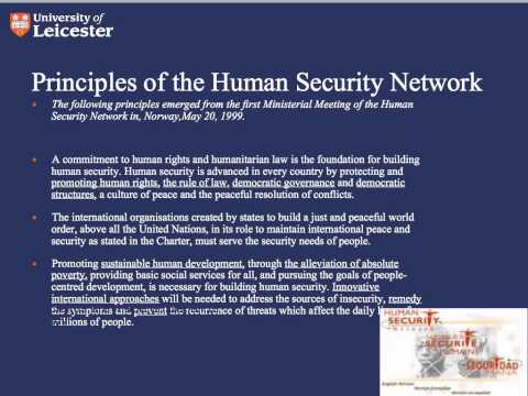 PL7505 Brief Intro to Human Security