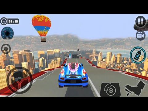Impossible Car Tracks 3D Huge Update - New Update Blue Car Driving New Stunt Mode Unlocked Gameplay