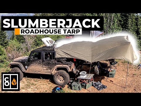 Slumberjack Roadhouse Tarp Review & Setup