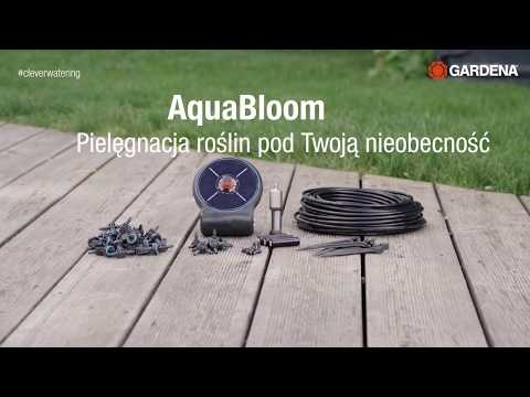 Zasilany energią słoneczną zestaw do podlewania na balkonie lub tarasie Gardena aquaBloom 13300