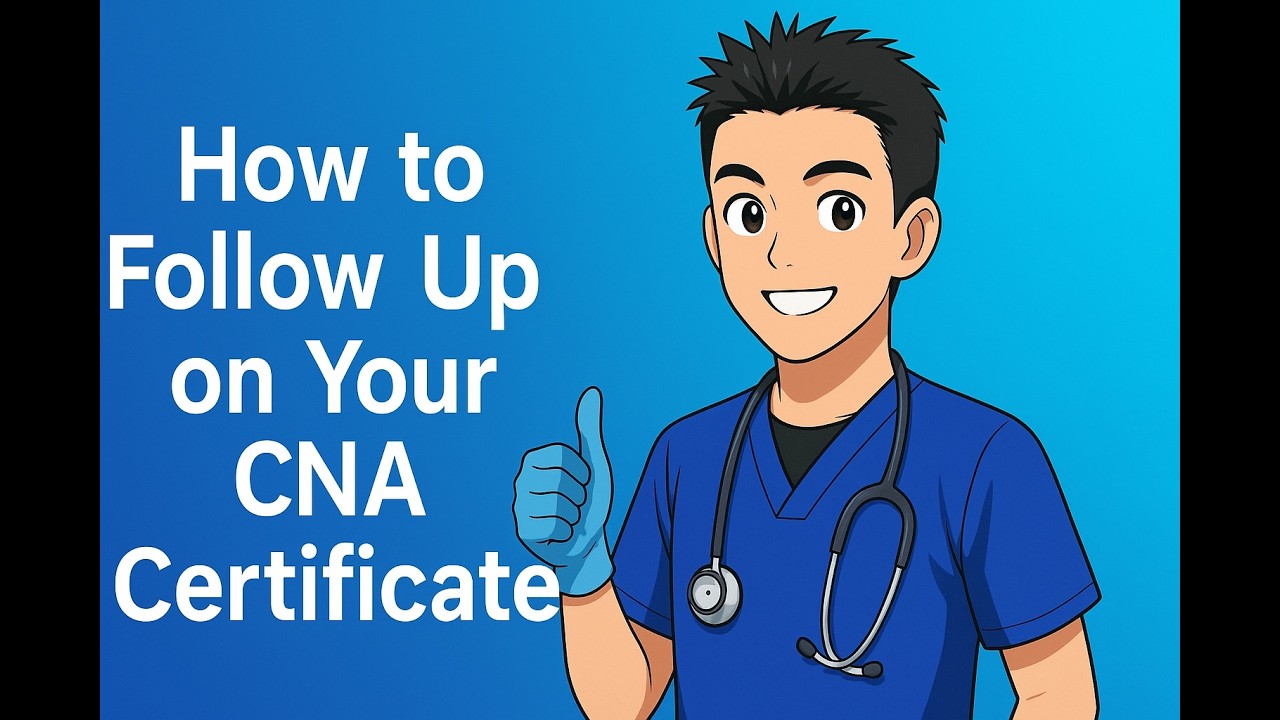 How to follow up on your CNA certificate