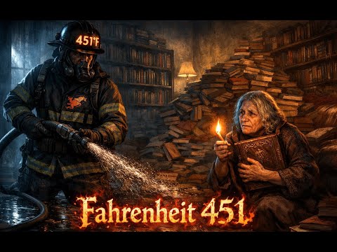 Fahrenheit 451 (WDR 1970) - Hörspiel (4 Teile komplett) nach RAY BRADBURY mit Hellmut Lange