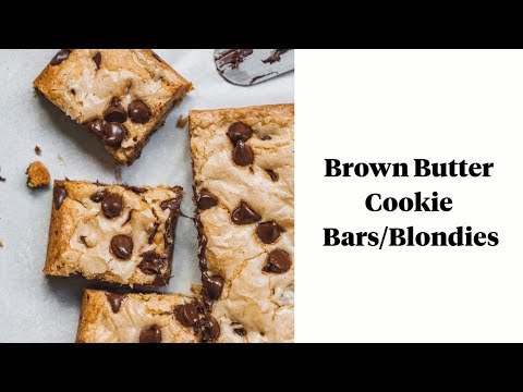 Brown Butter Earl Grey Chocolate Chip Cookie Bars
