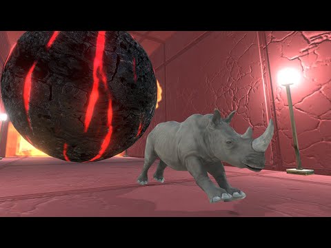 Tunnel of Nightmares Challenge | Escape from Giant Fireball - Animal Revolt Battle Simulator