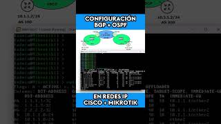 BGP y OSPF configurado entre Mikrotik y Cisco