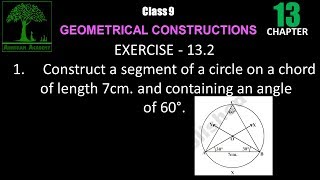 Class 9 GEOMETRICAL CONSTRUCTIONS