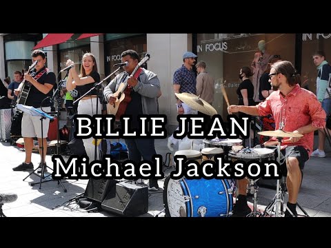 AMAZING DRUMMER STREET PERFORMER BUSKER Michael Jackson - Billie Jean | Allie Sherlock & Band