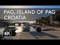 Walking Tour: Town of Pag, Island of Pag, Croatia - 4K UHD Virtual Travel