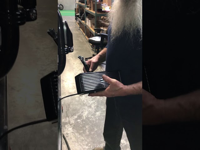 UC Under Regulator Mount T Engine Oil Cooler Kit Flat Black 2