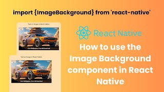 How to set Background Image in react-native | How to add Text on Image
