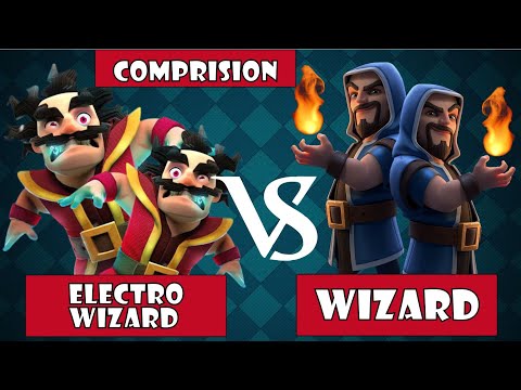 Electro wizard vs wizard *2022* - clash royale comprision | royale smasher | clash royale