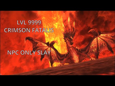 MHF-Z: LVL 9999 Crimson Fatalis NPC ONLY SLAY