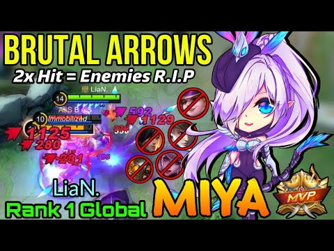 Butral Arrows DMG Miya Late Game is Scary! - Top 1 Global Miya by LiaN. - MLBB