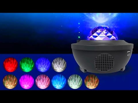 LED проектор звёздного неба с блютуз динамиком / LED starry sky projector with bluetooth speaker