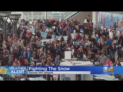 Colorado Snowstorm Leaves Over 1,100 People Stranded At Denver International Airport