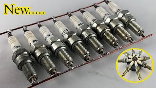 2024 New electricity free energy generator using by spark plug 100%