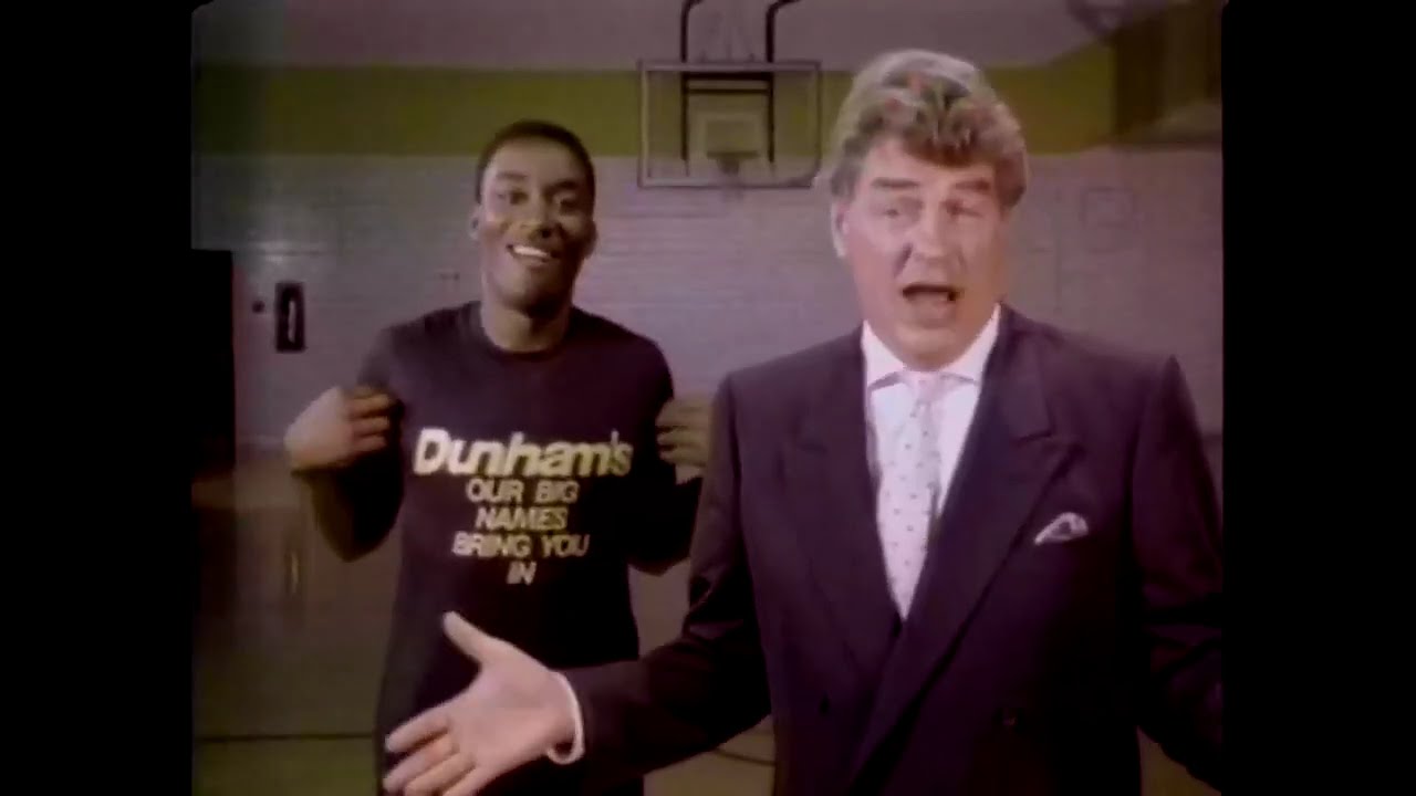 Dunham's Commercial ft. Isiah Thomas & Chuck Daly (1988)