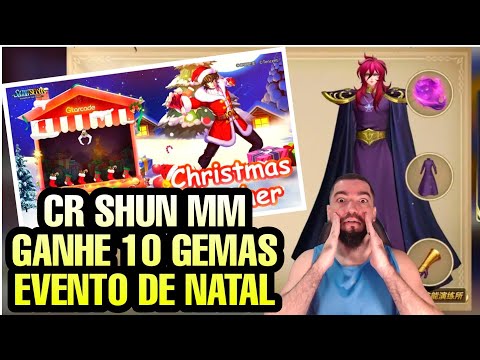 Anunciado CR Shun MM. Como Resgatar 10 Gemas no Evento de Natal - Saint Seiya Awakening