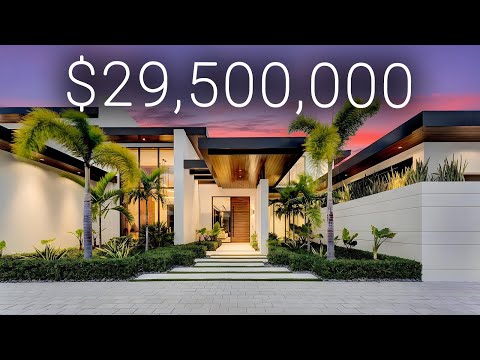 INSIDE a $29,500,000 MODERN HOME in Boca Raton WITH 200FT+ of WATERFRONT